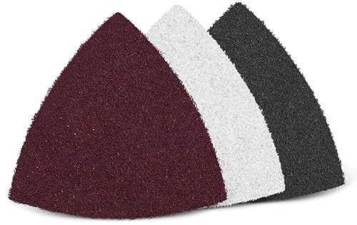 MENZER Fleece Schleifvliese, 93 mm, f. Deltaschleifer, Faservlies (10 Stk.) Polierstufe