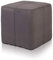 Ecopuf Cube - Sitzhocker Hocker Kunstleder Mikrofaser Sitzbox Quader Würfel Pouf Ottomane Fußbank für's Wohnzimmer Wohneinrichtung 40x40x40 cm Faber Grau A104
