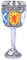 Nemesis Now B4697P9 Goblet of The Brave Scottish Shield Chalice 17cm, Resin w. Stainless Steel, Silver,White