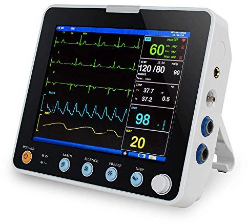 Patient Monitor with 6 Standard Parameter,Monitor Machine with Rechargeable Battery