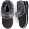 EverFoams Damen Bootie Hausschuhe Warm Weich Bequem Memoryschaum Rutschfeste Innen Pantoffeln mit flauschigem Kragen Grau,39 EU