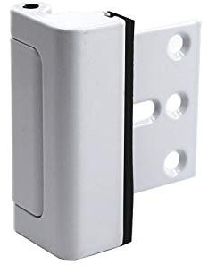 Cerradura de seguridad de aleación de aluminio para puerta de refuerzo, perno muerto, cerradura de seguridad para niños, color blanco oxidado