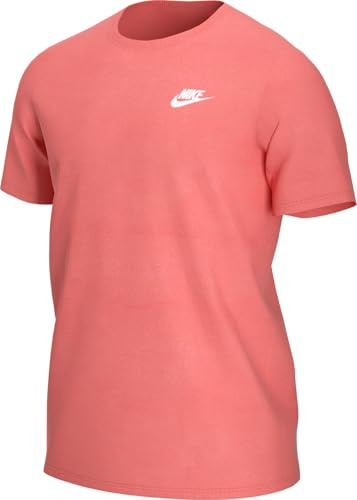 Nike Herren Sportswear Club T-Shirt, Magic Ember/White, XXL