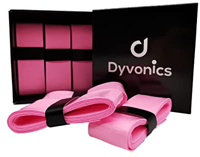 Dyvonics Overgrip Pro Griffband 6 Stück für Padel-Schläger super Haftung Anti-Rutsch (Rosa)