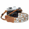 Camera Strap - 1.5 Cowhide Head Shoulder Neck Strap ,Retro Jacquard Embroidery Multi-pattern camera straps for Cameras and Binoculars,Cute Adjustable Thin Strap for Adults & Kids(Yellow Jacquard）