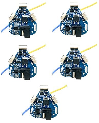 Duendhd 5Pcs 3S 12.6V BMS Lithium Battery Protection Board 18650 Power Bank Balancer Battery Equalizer Board for Electric Drill