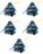 Duendhd 5Pcs 3S 12.6V BMS Lithium Battery Protection Board 18650 Power Bank Balancer Battery Equalizer Board for Electric Drill