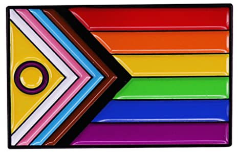 Rainbow Flag Brooch with Circle LGBT Homosexual Pride Flag Badge Cute Rainbow Drip Oil Painted Enamel Pin Pride Month Jewelry Gift Suitable for Hat Jacket Canvas Bag