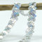 12 Meter 18mm Glitzer Pailletten Spitzenband Paillettenband Spitzenborte Geflochten Dekoband Zierband Borten Bänder Pailletten Bänder Trim Bortenband für DIY Nähen Kostüme Handwerk Deko,Silber A