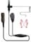 Covert Acoustic Tube PTT Mic Earpiece with Earmoulds for MOTOROLA DP2000, DP2400, DP2600, DEP550, DEP570, DP3441 Radio (Multi Pin)