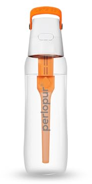 perlopur Trinkflasche 'Solid' mit Wasserfilter 0,7 Liter (orange)