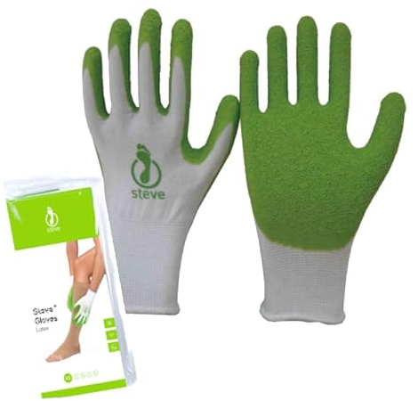 STEVE Gloves Latex - spezielle Anziehhandschuhe, Griffhandschuhe, Handschuhe für anziehen von Kompressionsstrümpfe - optimaler Halt, in 5 Größen erhältlich (M)