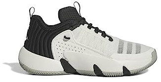 adidas Unisex Trae Unlimited Shoes Basketball-Schuhe, Cloud White/Carbon/Metal Grey, 42 2/3 EU