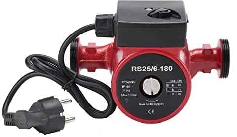 Lfhelper Umwälzpumpe 5-60/180 Umwelzpumpepumpe Heizung Heizungspumpe Zirkulationspumpe Effizienzpumpe Pumpe Warmwasser Heizung Nassläufer 3 Schaltstufen 220V Haushaltsumwälzpumpe Schutzklasse IP44