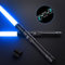 Hlieeosfcn Lightsaber 2er, Sabre Laser pour Enfants et Adultes, 2 en 1 RGB 15 Couleurs USB Rechargeable Noir Manche en métal épée pour Halloween Noël Cosplay