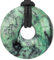 Lebensquelle Plus Edelstein Donut Ø 30 mm + Baumwollband | Naturstein Anhänger Halskette | Echte Heilsteinkette inkl. Band (Variscit)