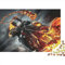 Foto-Puzzle Nach Maß - Skull and Ghost Rider Puzzle - 1000 Teile Puzzle Für Erwachsene, Holz Puzzle Mit 1000pcs (75x50cm)