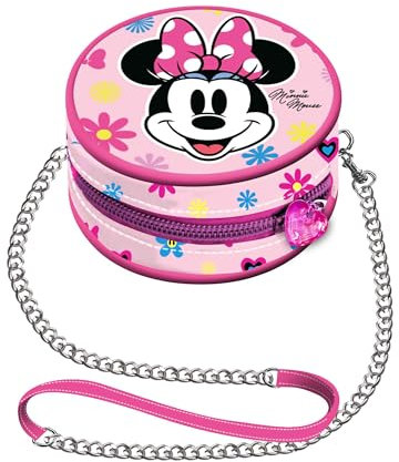 Disney Minnie Mouse Frozen 2-Mini Round Chain Bag, 9 x 9 cm