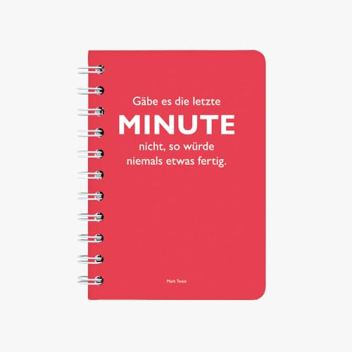 Ringbuch A6 Twain Minute rot