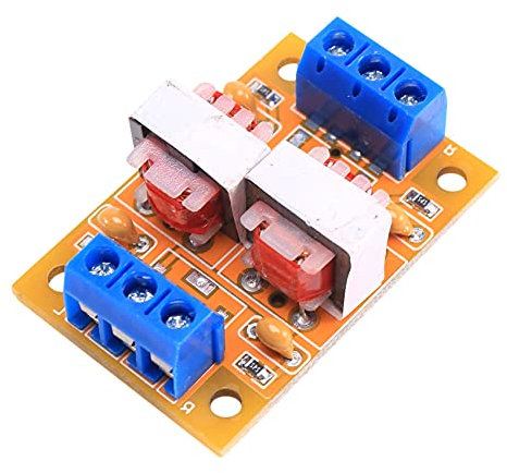 Sueooudh Audio Isolator Vehicle Common Ground Suppression Interference Noise Isolation Module Transformer Coupler 1Pcs