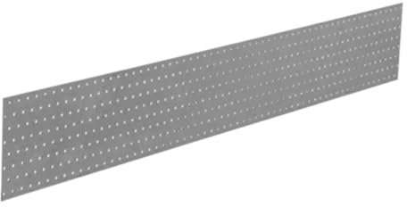 Placa plana perforada galvanizada de 160 mm x 1200 mm, soportes de metal para madera, 2 mm de grosor, acero PP97 (paquete de 1)