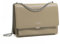 DAVID JONES - Umhängetasche für Damen – Handytasche, PU-Leder, Hartschale, Ketten zum Tragen der Schulter – rechteckige Tasche, Abendtasche, Shopping, Stadt, beige, Einheitsgröße