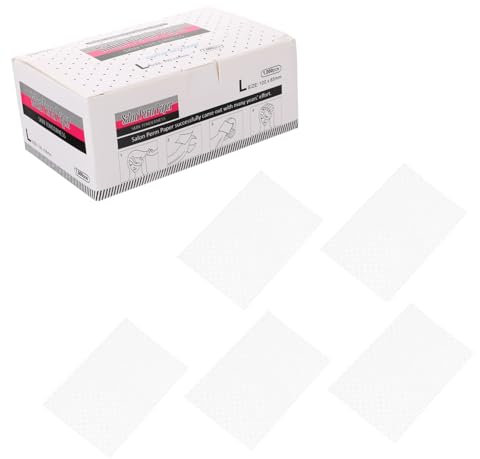Mikinona 1000 Hojas papel permanente tinte para el cabello papel barra permanente cabello hair peluquería herramienta permanente del cabello papel para permanente importante