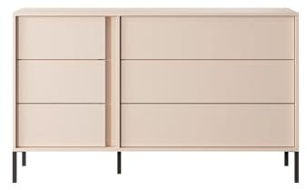 All4All Schlafzimmer Komplett-Set Diego,Schlafzimmerprogramm, Schlafzimmermöbe,bestehend aus Bett mit Liegefläche 160x200 cm,2 Nachttische,Schrank, Kommode 13 (Kommode)