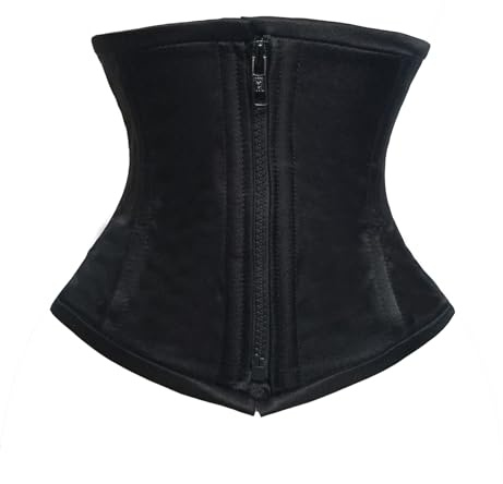 luvsecretlingerie Femme Entraînement de la taille à double charge lourde en acier avec armatures sous la poitrine Corset Steampunk Gothique Corsage, XL
