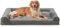 FURTIME Hundebett Grosse Hunde Ergonomisches Orthopädisches Hundebett Orthopädisch Waschbar - 107x76cm Hundesofa Hundekissen (Dunkel Grau, XL - L 107 x B 76 x H 17 cm)