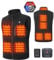 GOTOBI Gilet Chauffant Polaire homme Avec Batterie 16000mah 7,4v Incluse, 9 Zones De Veste Chauffante, Gilet Chauffant Electrique Avec 3 TempéRatures RéGlables Pour Le Travail En ExtéRieur