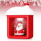 Weihnachten Nachtlicht, Schnee Haus Nachttischlampen mit Magnetischen Weihnachtsmann Puppe USB Soft Silikon Weihnachten Nachtlampen Xmas Dekoration Wand montierbar Desktop-Lampe Christmas Geschenke