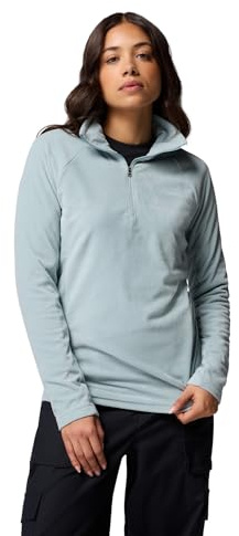 Columbia Women's Glacial 4 1/2 Zip, Fleece Pull Over, Crushed Blue, XXL