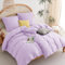 WAVVE Bettwäsche 135x200 4teilig Hellviolett - Bettbezüge 135 x 200 2er Set mit Kissenbezüge 80x80 cm, Bettwäsche-Sets 135x200cm aus Mikrofaser mit Reißverschluss Weich
