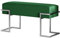 BETTSO - Sitzbank Flur - Bank mit Metall Gestell - 80x34cm - Polsterbank ohne Lehne, Garderobenbank - Sitzpolsterung aus weichem Samt - Pulverbeschichtet - Sitz Grün, Gestell Stahl