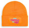 Mehr Promille als IQ - Beanie | Strickmütze | Wollmütze | Beanie mit Druck | lustige Sprüche | Apres-Ski | Winter | Orange