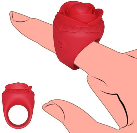TOUNID Finger vibrator 10 Vibrationsmodi Klein schön Brustwarzen Klitoris stimulator Mini Vibrationsring Massagegerät vibrierender G Punkt necken vibrierendes ei Masturbator SM Sextoy für Frauen Paare