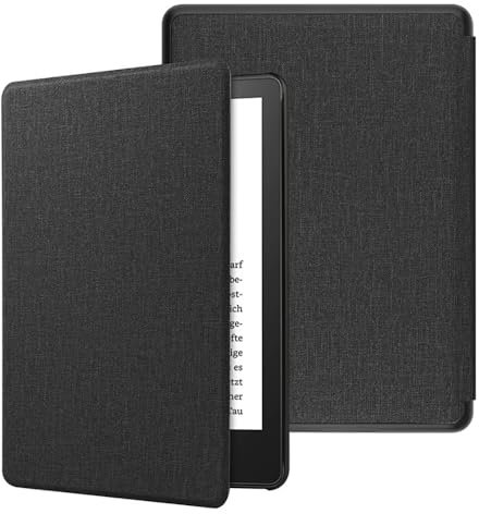 TOKILO Case for 7 eReader 12th Generation 2024 Released, Ultra Slim Soft PU Shell & TPU Back Cover Auto-Wake/Sleep, Not for iPad 6.8 eReader (11th Generation-2021) (A1-Black)