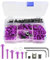Flaconi 177PCS Viti per Parabrezza Moto,Kit Bulloni Carenatura Universale per Moto,Kit Bulloni Carenatura Moto,Viti Cupolino,Adatti Alla Maggior Parte Delle Moto Sportive Sul Mercato (Viola)