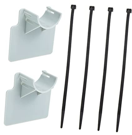 CAXUSD 2juegos Soportes Piscina Resistentes Soportes Fijación Mangueras Accesorios Piscina