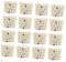 OFFSCH 50 Pcs tazas de pastel casos de la magdalena del arco iris primeros de la magdalena de la boda tarteras para tartas toppers para tartas taza de cupcake única taza de muffins Golden