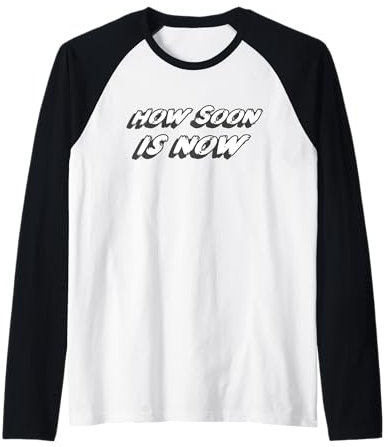 How Soon is Now | 80's Music 1980's Raglan Baseball Tee