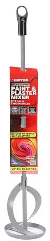 DEKTON Paint & Plaster Mixer Fits 3/8 & Larger Drills for Plaster & Paint