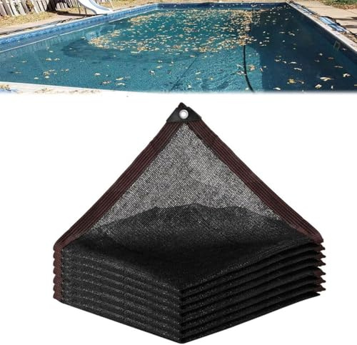 Filet Anti-Feuilles Piscine Rectangle,Bâche de Protection Piscines Enterrée et Hors-Sol, Couverture Piscine de Hivernage pour Extérieur avec Oeillets métalliques(4x8m(13 * 26ft))
