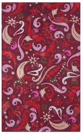 CODELLO PRINTED SCARF RECYCLED POLYESTER OR - 55X180CM