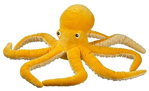ProTuning BLÅVINGAD Plüschtier, Oktopus/Gelb, 50 cm