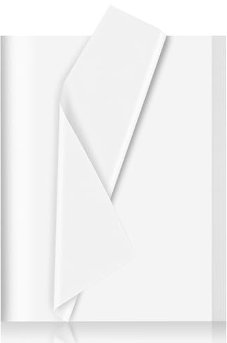 120 Blatt Seidenpapier Weiß,50x70cm Seidenpapier Verpackungsmaterial, Seidenpapier für Geschenktüten,für Geburtstag Hochzeit Deko Basteln Verpacken DIY
