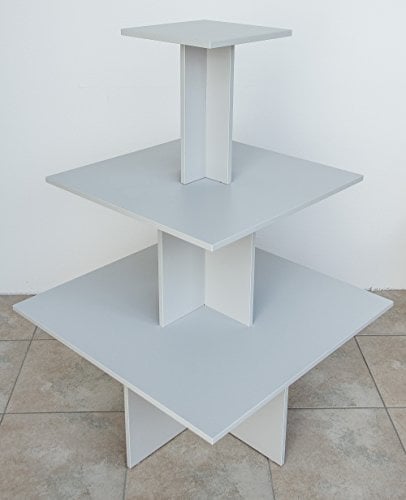 Dila GmbH Pyramidentisch Chicago 90x90 cm lichtgrau
