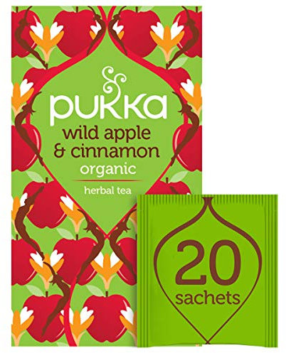 Pukka Tisane, Wild Apple & Cinnamon, Tisana Biologica Con Mela Selvatica e Cannella, Con Ingredienti 100% Naturali, Per Ogni Momento della Giornata, 20 Filtri