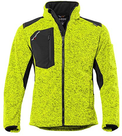 Qualitex Strick-Fleecejacke Unisex; gefütterte, wärmende Workwear Winterjacke für Herren und Damen; warme Arbeitsjacke